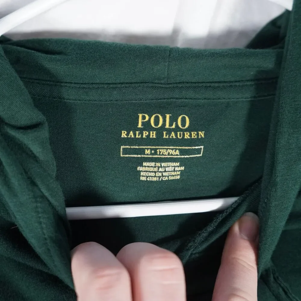 Polo Ralph Lauren Spellout Hoodie Green Medium